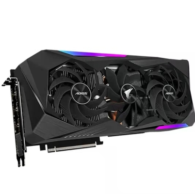 세 팬들 기가바이트 그래픽스는 8GB 세 팬들 아오루스 마스터 3070 Ti 256 비트를 빗질합니다
