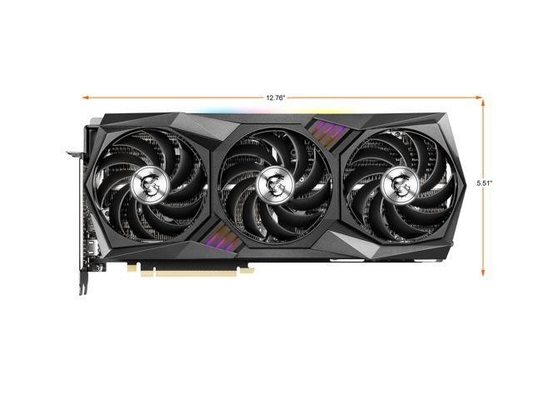 사각형 256 비트 Msi Rtx3080 3X 3080 티는 열흡수원 그트스 3090 티 그래픽 카드를 일으킵니다