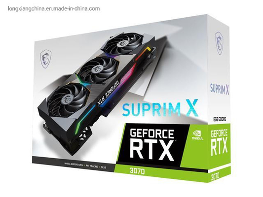 256 비트 지포스 르트스 3070 3080 백색 8GB Gddr6 피코이에 4.0 V2 HDMI 2.1